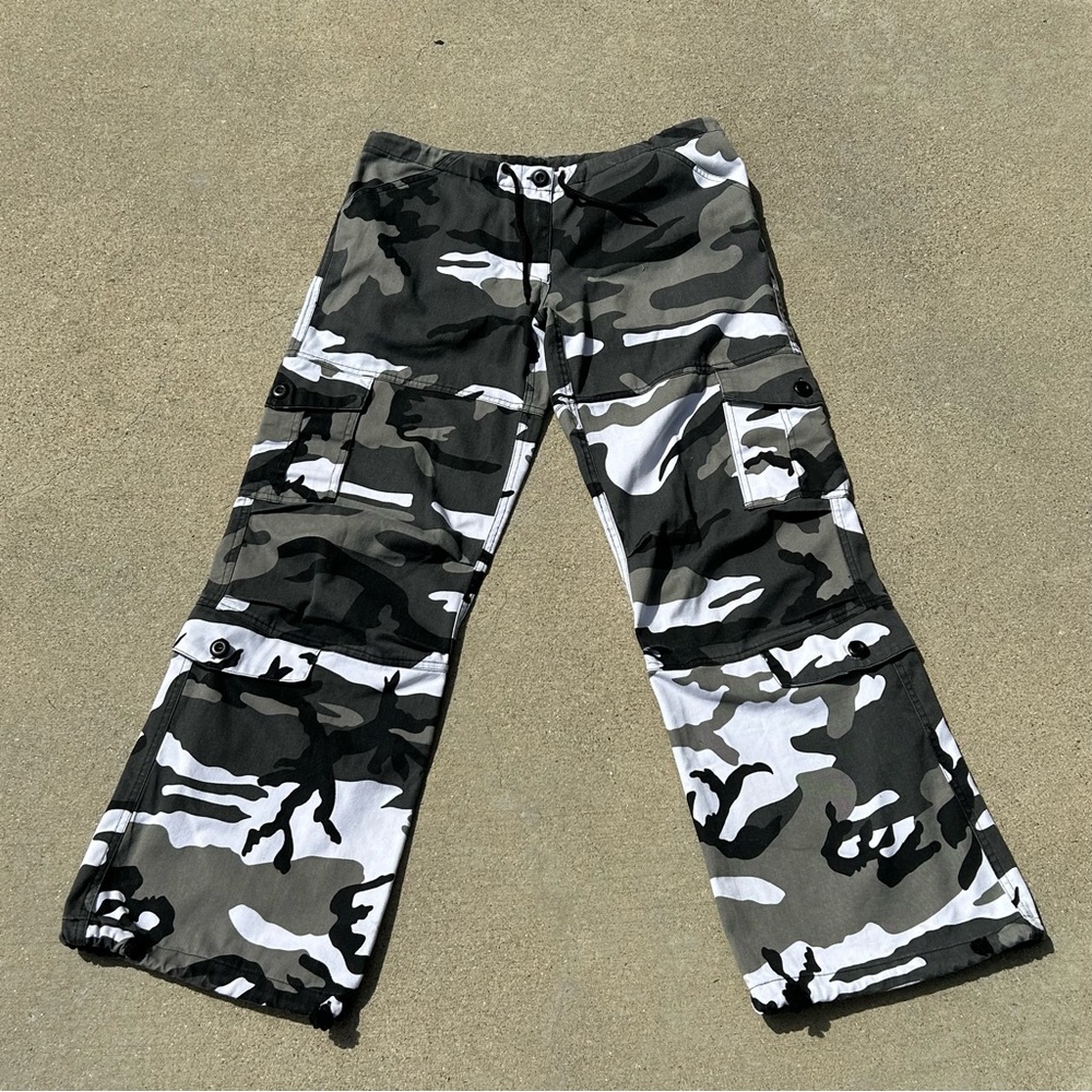 Rothco grey and black camo cargo pants
